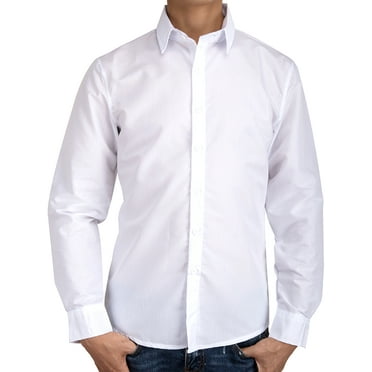 Zimaes-Men Turn Down Collar Baggy Pure Color Literature Long-Sleeve Shirt Zimaes-Men Turn Down Collar Baggy Pure Color Literature Long-Sleeve Shirt